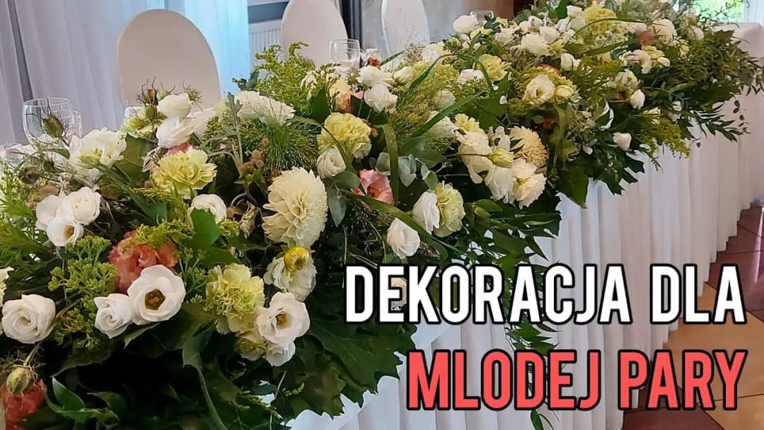 Jak stworzyć piękne kwiaty na stół pary młodej krok po kroku