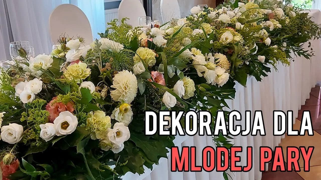 Jak stworzyć piękne kwiaty na stół pary młodej krok po kroku